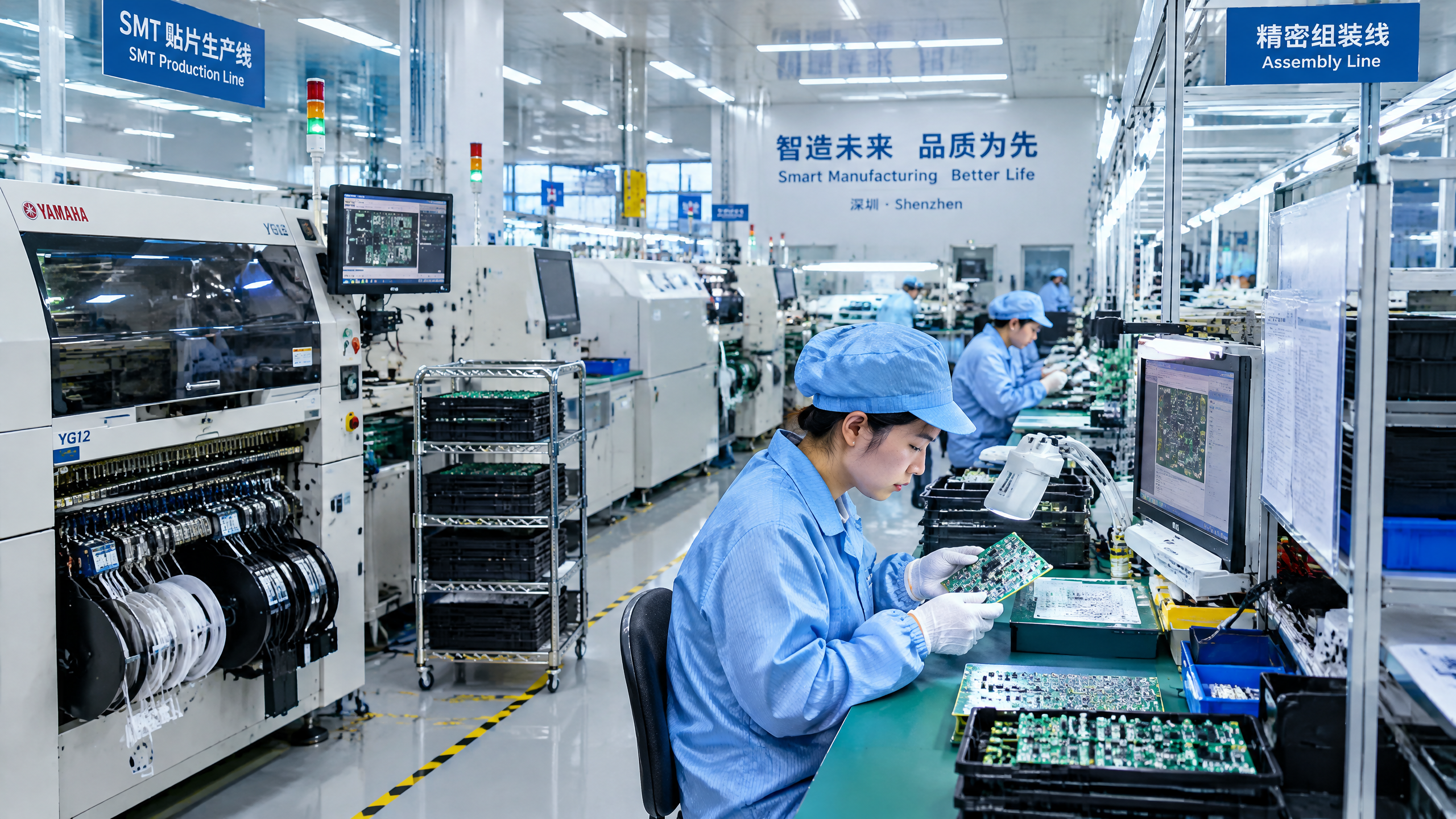 UZYVO appliance production line and quality control